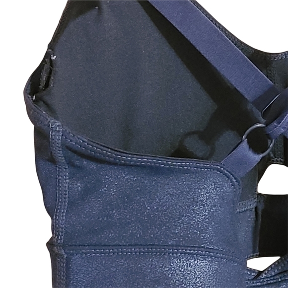 Diadora blue padded sport bra criss-cross back - Picture 6 of 7